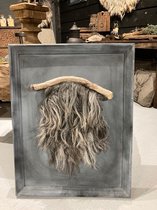 Kalkschilderij toef - Kalkwanddoek - Wol