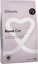 Vetality Kattenvoer Nierdieet - Kattenvoer Droogvoer - Voordeelverpakking 4 kg - Ontlast en Ondersteunt de Nieren van je Kat - Voor Volwassen Katten