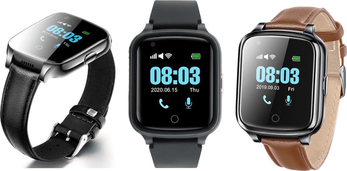 WatchToCare WTC 45S - Smartwatch - GPS Horloge - Alarmknop Ouderen