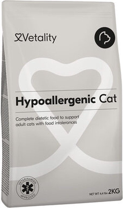 Vetality Hypoallergenic Kattenvoer – 2 Kg
