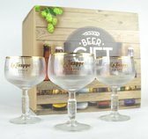 La Trappe Bierglas - 25cl  - Biercadeau met 3 bierglazen + geschenkverpakking - Originele glazen van de brouwerij