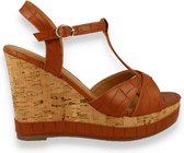 SPROX  dames sandaal coganc COGNAC 41