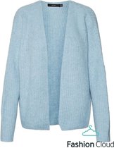 VERO MODA   Julie LS Open Cardigan Blue Bell BLAUW XL