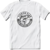 Fishing - Vissen T-Shirt | Grappig Verjaardag Vis Hobby Cadeau Shirt | Dames - Heren - Unisex | Tshirt Hengelsport Kleding Kado - Wit - S
