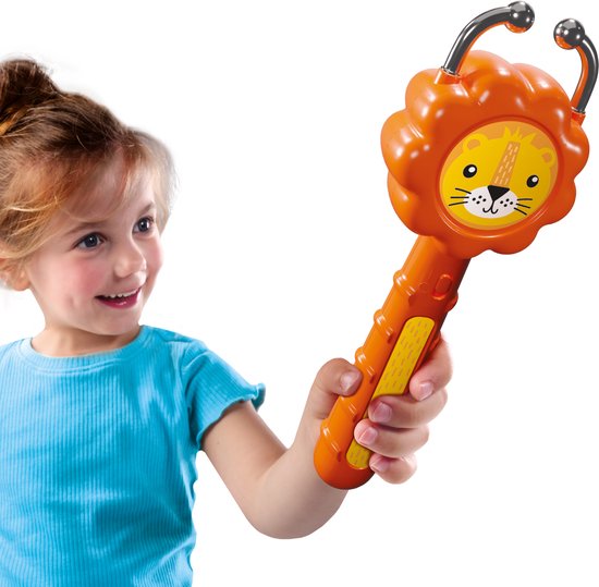 SES - Bubble pop! - Leeuw - bellenblaas vanger - inclusief bellenblaassop en stokje