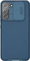 Nillkin - Samsung Galaxy S22 - CamShield Hoesje met Camera Slider Blauw