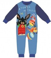 BING fleece onesie -pyjama -  blauw - Bing Bunny onesies / huispak / pyjama maat 92