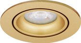 Pragmalux Spot Encastrable Delta Rond Inclinable Or - Incl. Raccord GU10