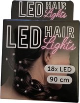Led Hair Lights - Multi Colour - Led Haar Lichtjes - Haaraccessoire - Vlecht - Haarversiering - 18x Led - 90 cm