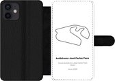 Bookcase Geschikt voor iPhone 12 telefoonhoesje - Brazilië - F1 - Circuit - Met vakjes - Wallet case met magneetsluiting - Cadeau voor man