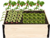 BRGOOD Plantenbak Plantenrek voor Buiten Tuin, Balkon, Decoratie- moederdag- Verhoogde Plantaardige Kruiden Bloemen Planter Vak--Houten-Type D