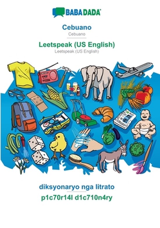 Cebuano - Leetspeak (US English), diksyonaryo nga litrato - cover
