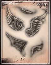 Wiser's Airbrush TattooPro Stencil - Wings