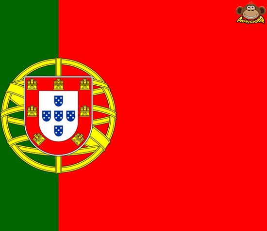 beloning Schaduw Versnellen Partychimp Portugese Vlag Portugal - 90x150 Cm - Polyester - Groen/Rood/Geel  | bol.com