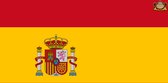 Partychimp Spaanse Vlag Spanje - 90x150 Cm - Polyester - Geel/Rood