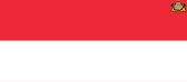 Partychimp Oostenrijkse Vlag Oostenrijk - 90x150 Cm - Polyester - Rood/Wit