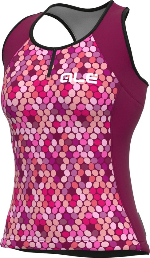 Ale Dames Fietsshirt Zonder Mouwen Solid Candy - Roos - S - Valt klein