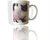 Madame chai - katten mok - Mokken - bijzondere mok - katten beker - katten - whiskers - chacult - thee katten beker