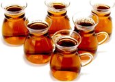 Arow - Theeglazen - 175mL - Set van 6 - Borosilicaatglas
