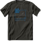 ME-262 Vliegtuig T-Shirt | Unisex leger Kleding | Dames - Heren Straaljager shirt | Army F16 | Grappig bouwpakket Cadeau | - Donker Grijs - M