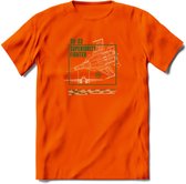 SU-33 Vliegtuig T-Shirt | Unisex leger Kleding | Dames - Heren Straaljager shirt | Army F16 | Grappig bouwpakket Cadeau | - Oranje - M