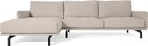 Kave Home - 3-zitsbank Galene beige linkse chaise longue 254 cm