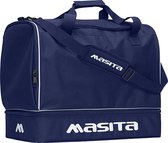 Masita | Sporttas Forza met groot stevig Schoenenvak en Sleutelvakje - NAVY BLUE - M