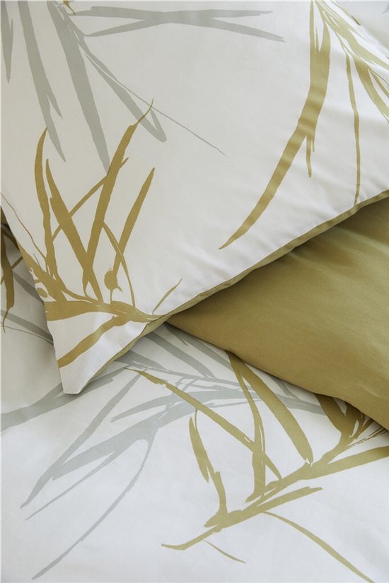 Walra Dekbedovertrek Remade Bamboo Grasses - 200x220 - 100% katoen - Honing Mosterd van Walra — afbeelding 5