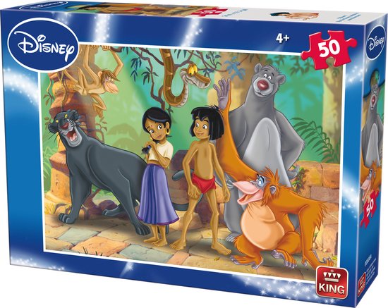 King legpuzzel Disney Jungle Book Temple 50 stukjes