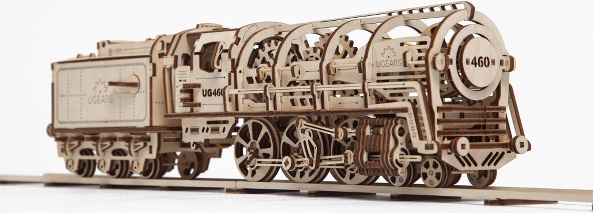 Ugears Modelbouw Hout Locomotief — afbeelding 6