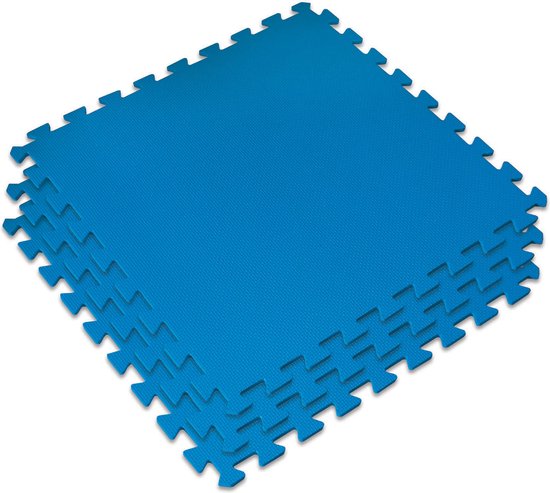 Pool Protector Mats 60x60x0.8cm (Set of 9)-Blue