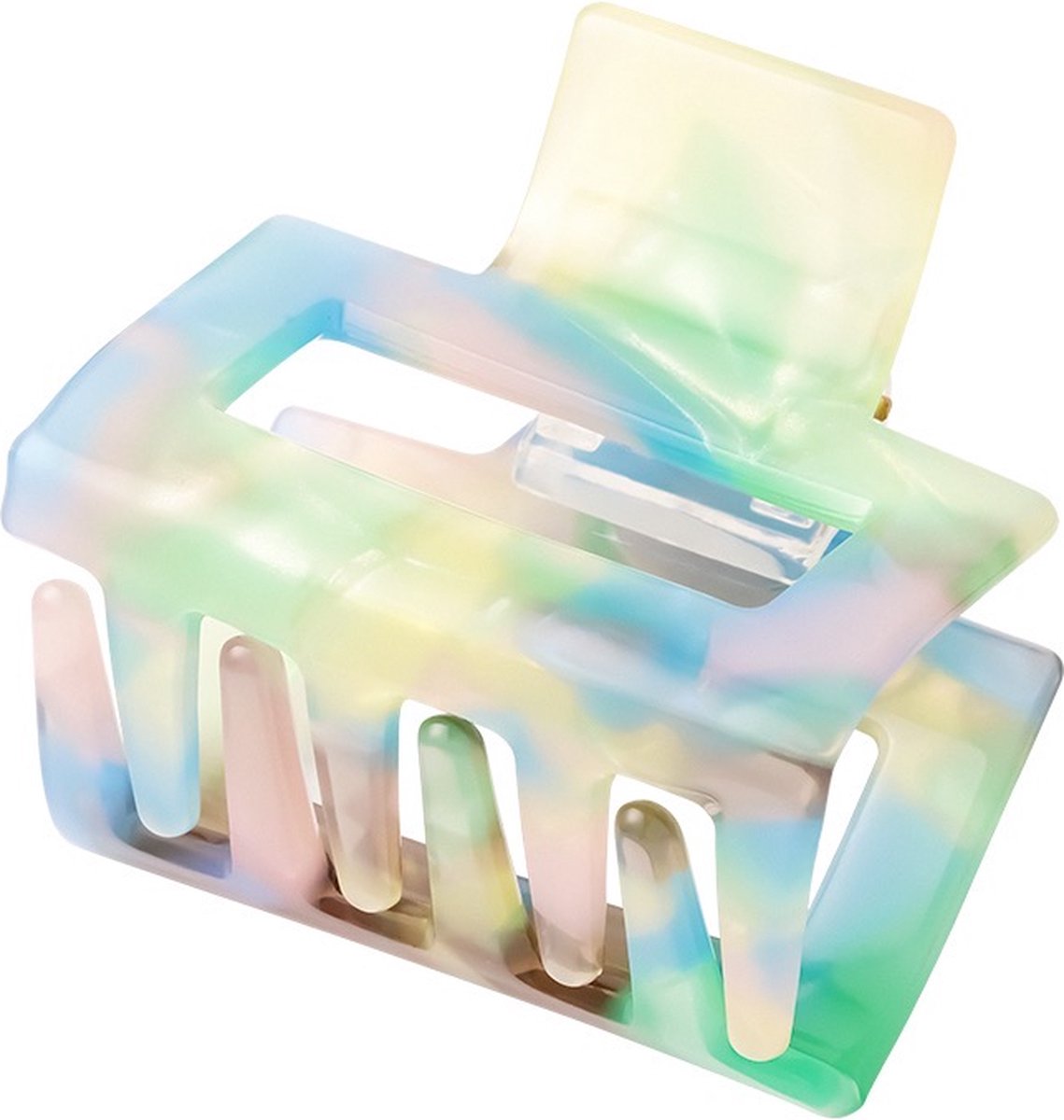 Haarklem Pastel Rainbow - hairclip - klein - meerkleurig