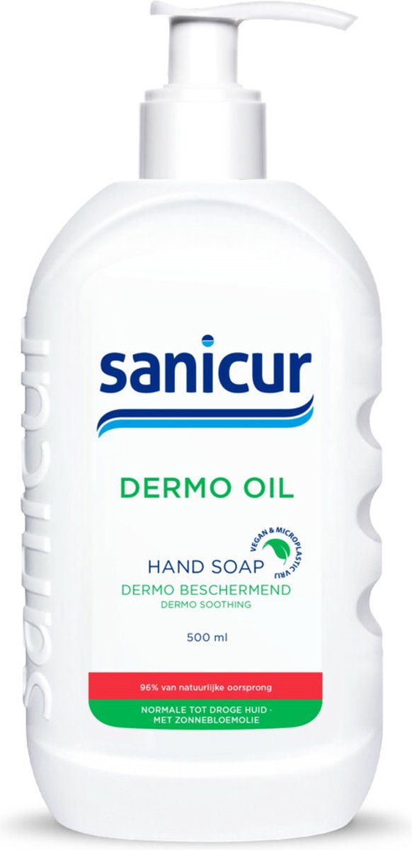 6x Sanicur Handzeep Dermo Care 500 ml