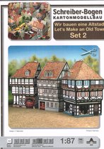 bouwplaten/modelbouw in karton Gebouwen: Maak je eigen oude stad, set 5, 1:87