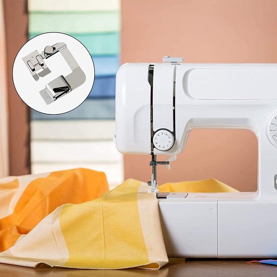 Verstelbare Roller Presser Voet Rolled Zoom Presser Voet Naaimachine Drukvoet voor Leer Dikke Stof Doek Verzamelen, Plooien en Ruches - Naaien & Ambachten (#1