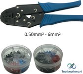 Krimptang 0,50 mm2 - 6,00 mm2 inclusief assortiment box enkele en dubbele adereindhulzen | Adereindhulzen | Adereindhulstang | Ferrule