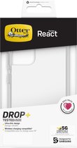 OtterBox React Samsung S22 Hoesje - Transparant + Screen Protector
