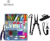 Fish Life Visaas set en Vistang set - Viskoffer - 106 Stuks - Tackle Box - Visgerei Set - Hengelset - Vistang en accessoires - Vis Set - Aasbox - Kunstaas Set