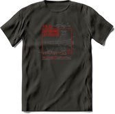 Vliegtuig T-Shirt | Unisex leger Kleding | Dames - Heren Straaljager shirt | Army F16 | Grappig bouwpakket Cadeau | - Donker Grijs - S