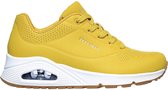 Skechers Uno Stand On Air sneakers geel Textiel - Dames - Maat 39