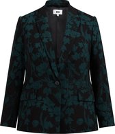 WE Fashion Dames regular fit blazer met dessin - Curve