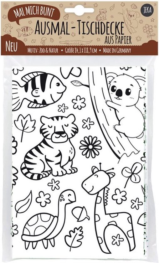 Coloriage Nappe à colorier - Coloriage Nappe à colorier - Animaux et Nature  / Zoo /