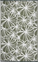 Esschert Design Floraal Tuintapijt - 240x150 cm - Groen Wit