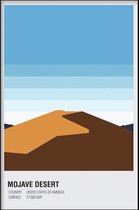 Walljar - Mojave Dessert United States - Muurdecoratie - Poster met lijst