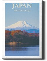 Walljar - Japan Mount Fuji - Muurdecoratie - Canvas schilderij