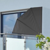 HI Balkonscherm 1.2x1.2 m polyester zwart