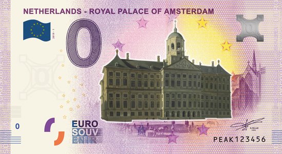 Afbeelding van het spel 0 Euro biljet 2019 - Royal Palace Amsterdam KLEUR