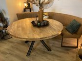 Milaan eettafel rond met spinpoot rond — 130cm