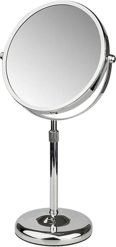 Gérard Brinard chrome spiegels hoogte verstelbare spiegel 5x vergroting -  Ø20cm - make... | bol.com