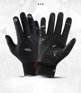Waterdichte Handschoenen - Sporthandschoenen - Fietshandschoenen - Antislip - Winddicht - Unisex - Zwart